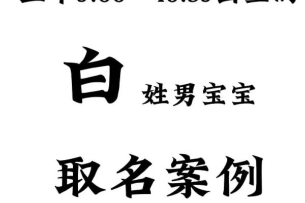 白姓男孩女孩取名推荐与搭配建议