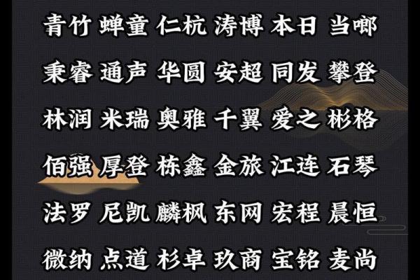 四字公司名字大全与命名策略