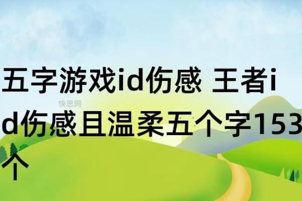 五个字的游戏名字 创意与个性并存