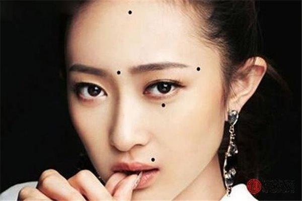 女人脸部痣相图解：运势、爱情与财富的暗示
