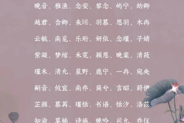 适合女孩子的优雅名字大全