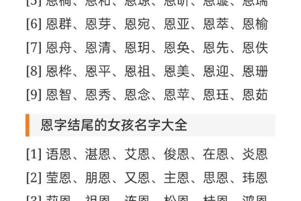 如何通过恩字为宝宝取个有意义的名字