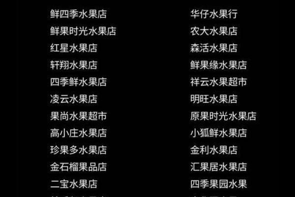 新鲜果香 从一个有趣的水果店名字开始