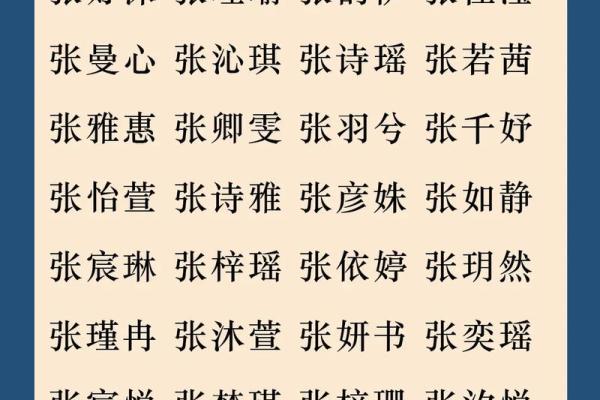 张姓取名参考：让孩子的名字既独特又有文化底蕴