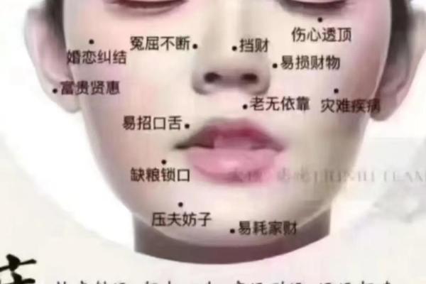 面相痣相的奥秘：女人脸上的痣位置与财富运