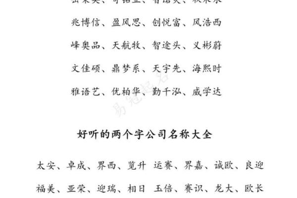 如何为公司起个四字名字提升品牌价值