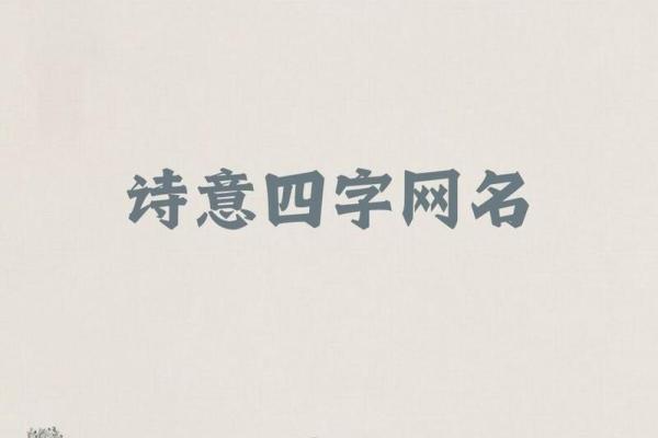 诗情画意，四字名字的独特魅力