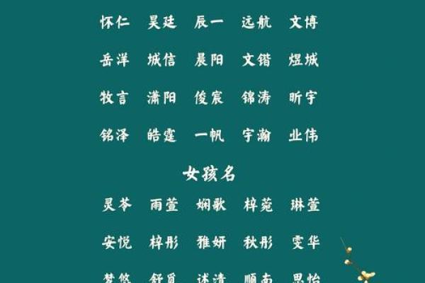 姓汤宝宝名字推荐：赋予孩子与众不同的名字灵感