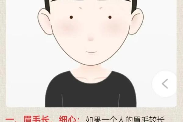 眉头宽阔显福相