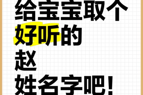 起名攻略：赵姓男孩名字创意，彰显个性魅势