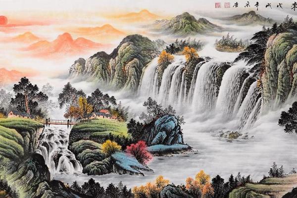 家居风水新潮流，山水画助力财运亨通