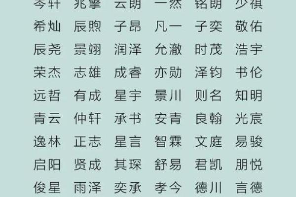 华夏英姿：男孩名字中的文化底蕿