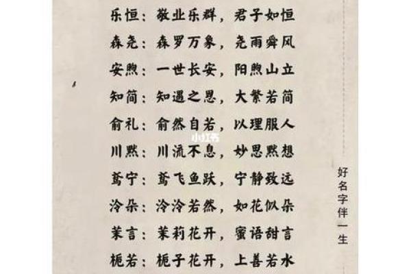 寓意美好的宝宝名字
