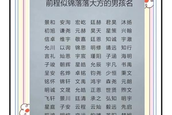 热烈国庆，寓意美好的男孩名字推荐