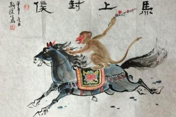 国画猴子办公室挂画，风水旺运，创意无限！