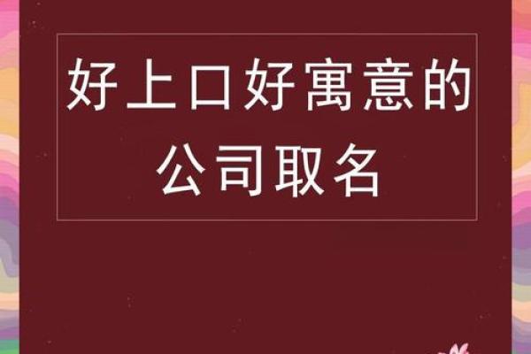 打造专属公司名，字带来无限可能
