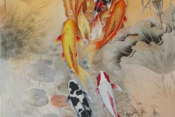 招财旺运必备！九鱼图风水画，财运滚滚来