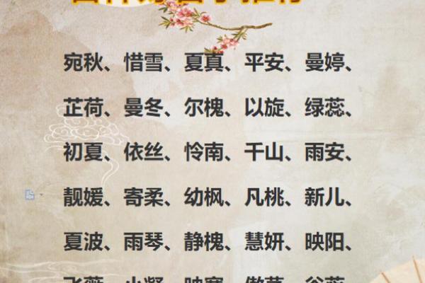 生辰八字分析：免费起名网助你选取最佳名字