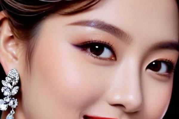 眉清目秀，面相透露女性优雅气质