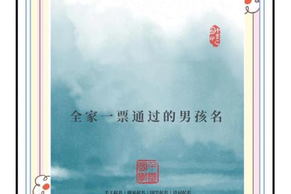 羽墨风采：男孩名字的独特魅力