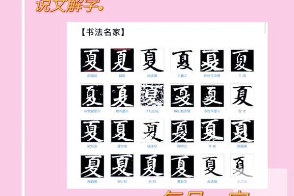 探秘夏字的五行能量