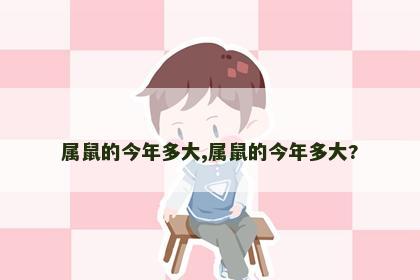 属鼠的今年多大,属鼠的今年多大?
