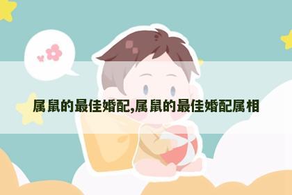 属鼠的最佳婚配,属鼠的最佳婚配属相