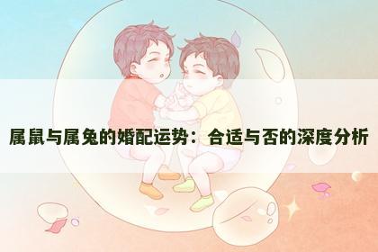 属鼠与属兔的婚配运势：合适与否的深度分析
