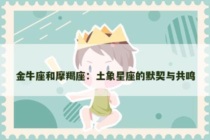 金牛座和摩羯座：土象星座的默契与共鸣