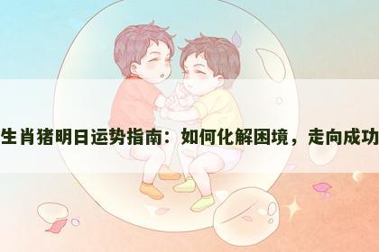 生肖猪明日运势指南：如何化解困境，走向成功