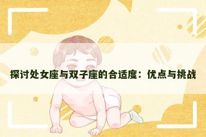 探讨处女座与双子座的合适度：优点与挑战