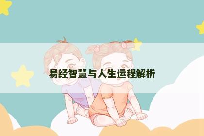 易经智慧与人生运程解析