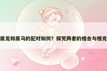 属龙和属马的配对如何？探究两者的相合与相克