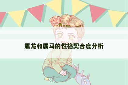 属龙和属马的性格契合度分析