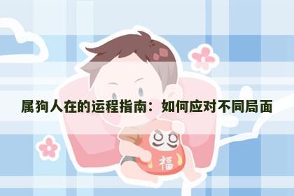 属狗人在的运程指南：如何应对不同局面