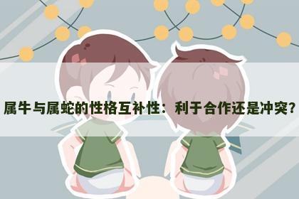 属牛与属蛇的性格互补性：利于合作还是冲突？